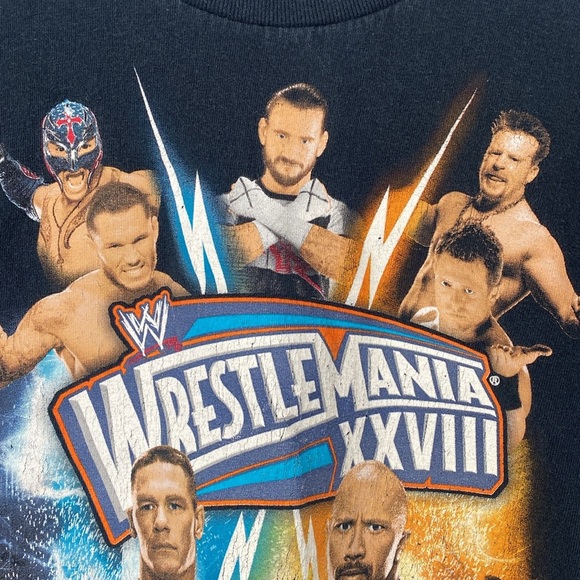 WWE WrestleMania XXVIII Graphic Tee‎ Unisex Kids Size 8 - Picture 5 of 11